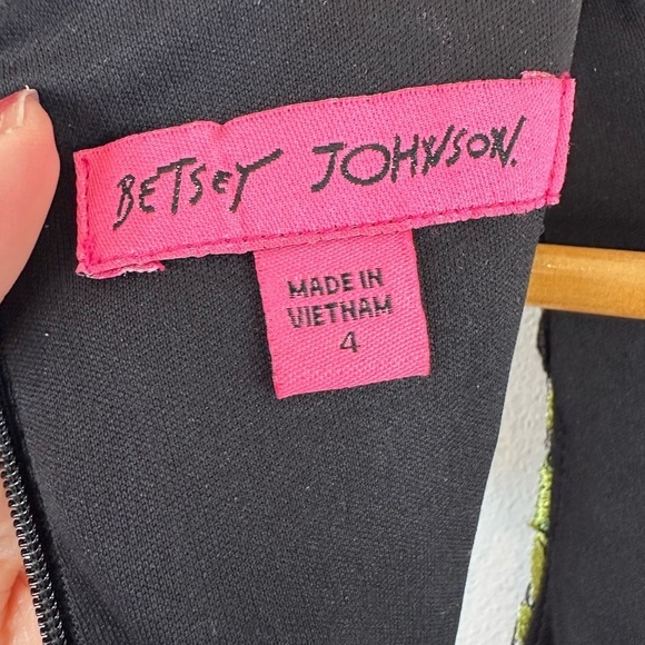 Betsey Johnson Black and Red Floral Dress - Picture 12 of 14